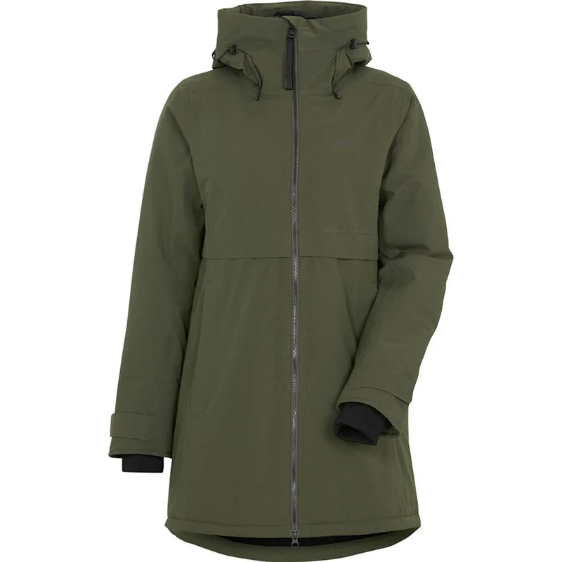 Didriksons Damen Mantel Helle Wns Parka 5 deep green