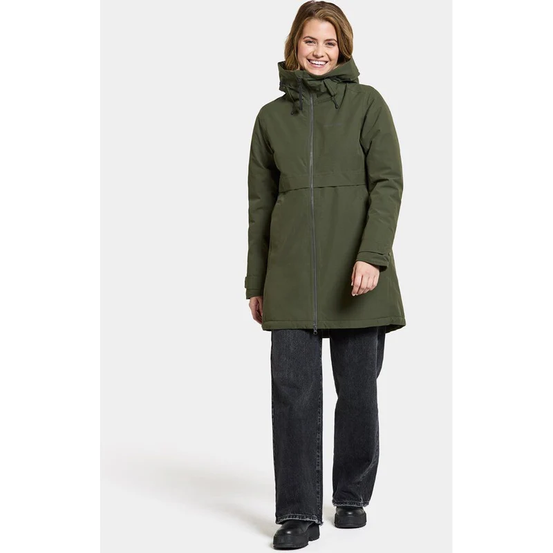 Didriksons Damen Mantel Helle Wns Parka 5 deep green