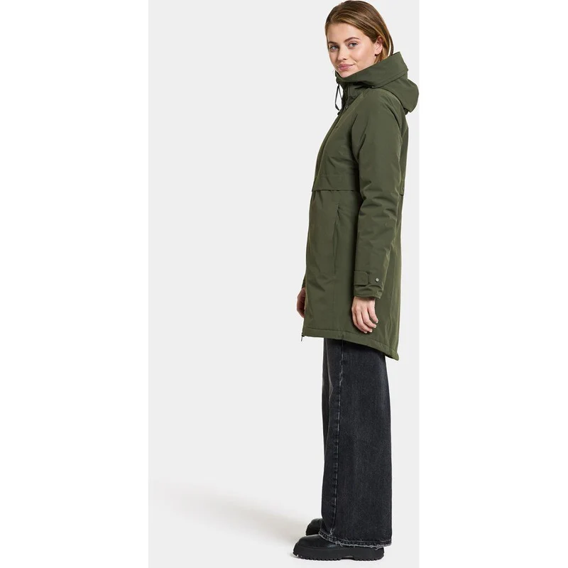 Didriksons Damen Mantel Helle Wns Parka 5 deep green