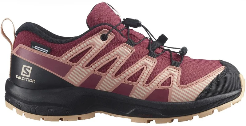 Salomon XA Pro V8 Climasalomon™ Kinderschuh earth red/black/almond cream