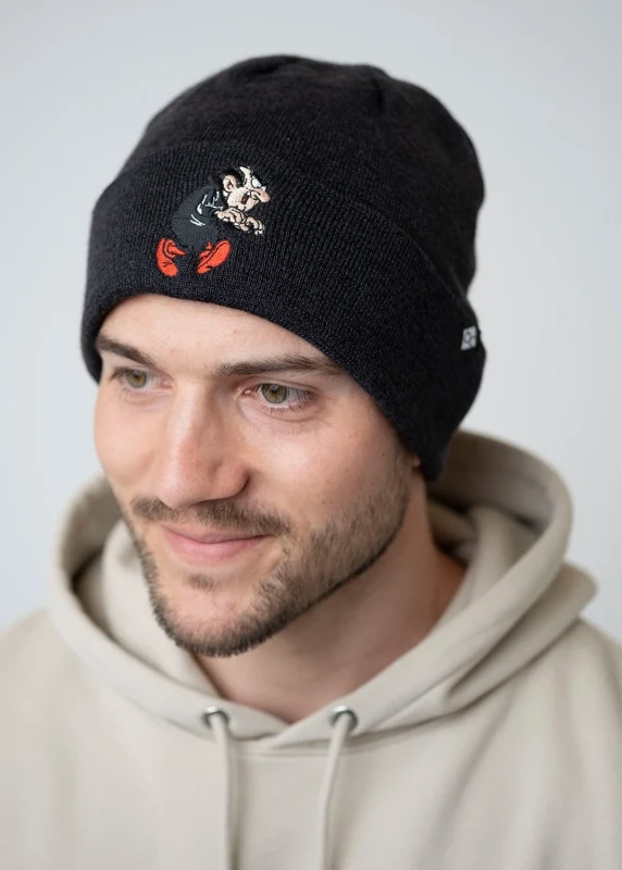 BAVARIAN CAPS Bayerisch Hell Stick Strickmütze Hellgrau