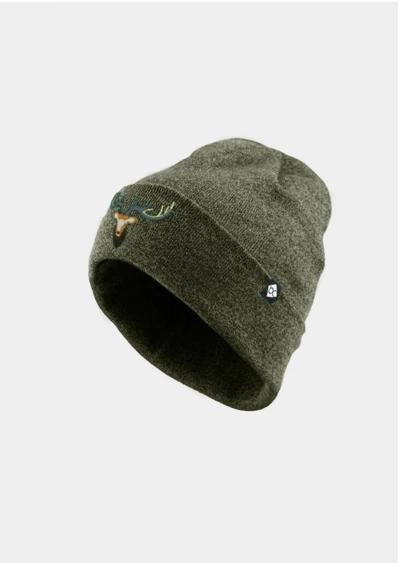 BAVARIAN CAPS Bayerisch Hell Stick Strickmütze Hellgrau