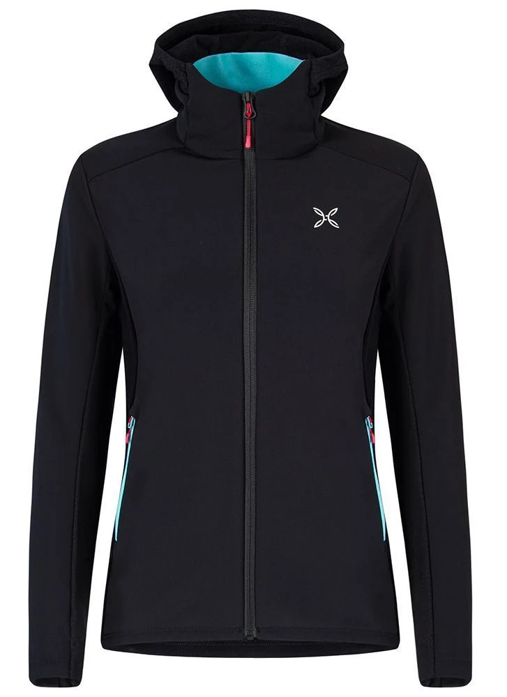 Montura Poison Jacket Damen Softshelljacke nero/ice blue