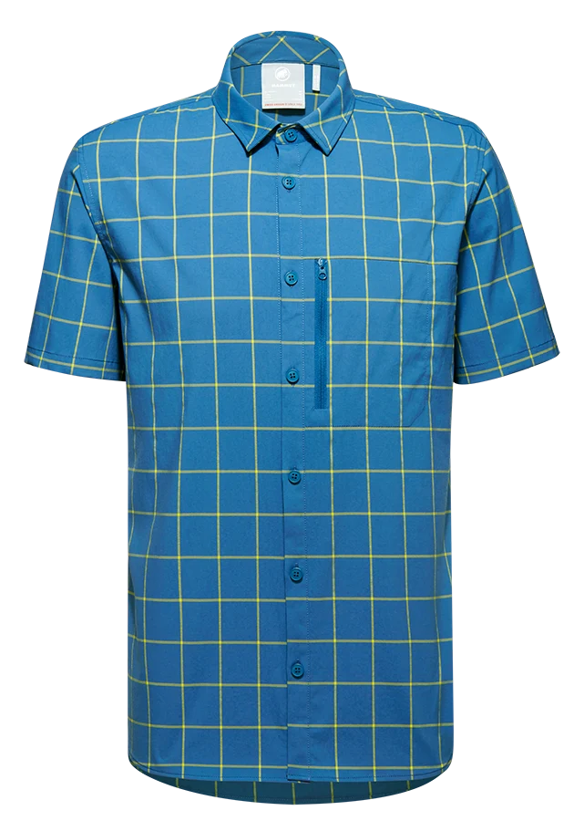 Mammut Mountain Shirt Herren Kurzarmhemd deep ice-highlime