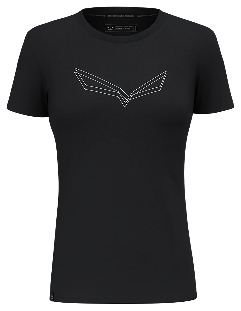 Salewa Pure Eagle Frame Dry Damen T-Shirt black out