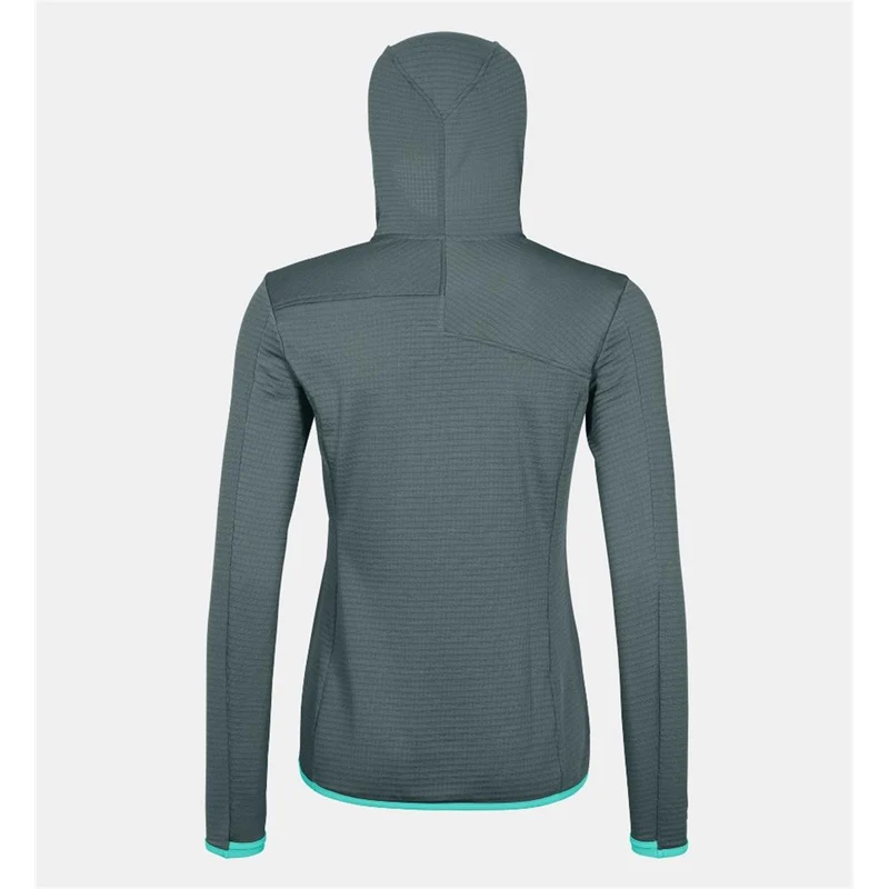 Ortovox FLEECE LIGHT GRID HOODED JACKET W dark artic grey