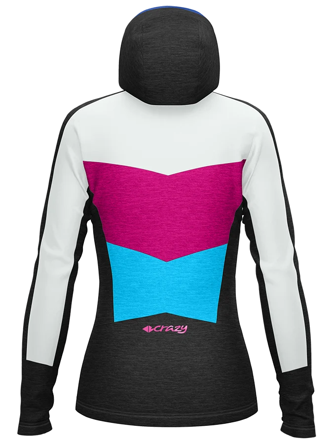 Crazy Idea Pull Exit Light Damen Midlayer pop