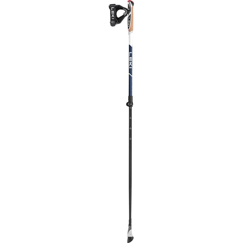 Leki Smart Supreme Nordic Walking Stock metallic darkblue white