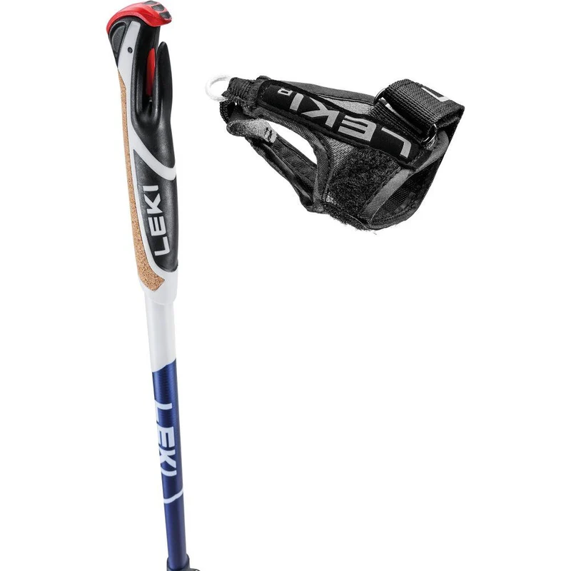 Leki Smart Supreme Nordic Walking Stock metallic darkblue white