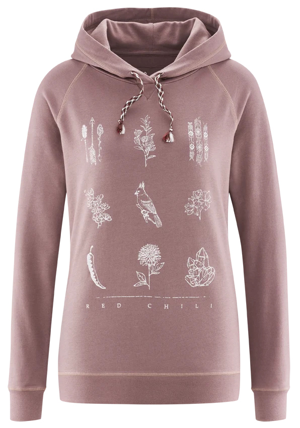 Red Chili Tecu Damen Hoody II plum