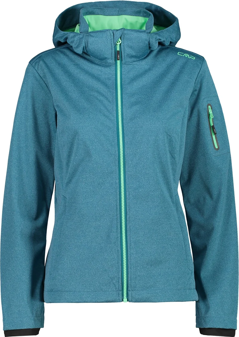 CMP WOMAN JACKET ZIP HOOD leichte Softshelljacke Damen
