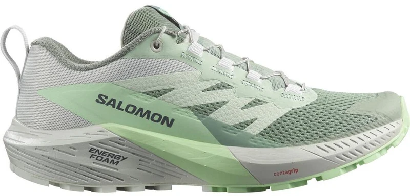 Salomon Sense Ride 5 W Damen Trailrunningschuh lily pad/metal/green ash