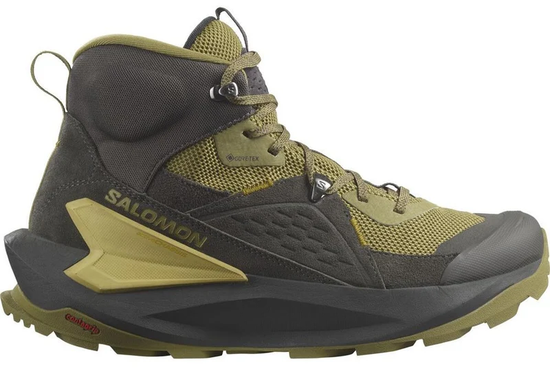 Salomon Elixier Mid GTX Herren Wanderschuh black/dried herb/southern moss