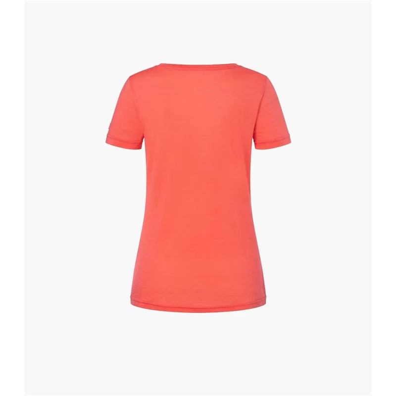Super.Natural W Mountain Mandala Tee Damen living coral stone grey