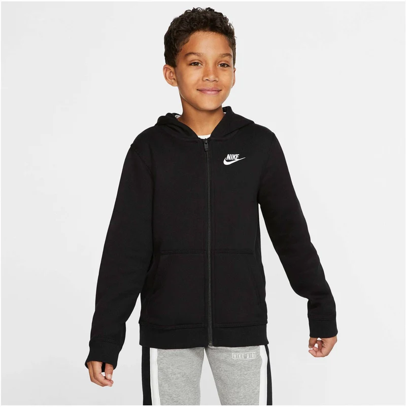 NIKE Kinder Full-Zip Kapuzenjacke Blau