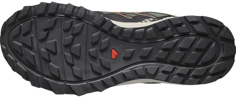 Salomon Wander GTX Herren Wanderschuh deep lichen green/rainy day/scarlet ibis