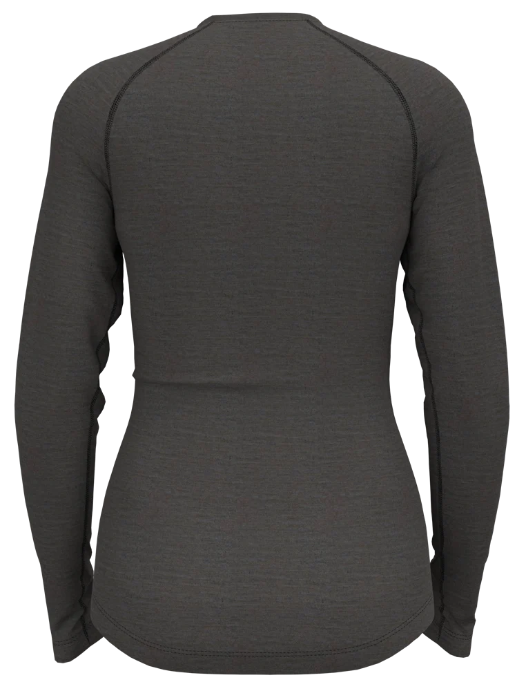 Odlo Performance Wool 150 Base Layer Damen Funktionsshirt folkstone gray - india ink