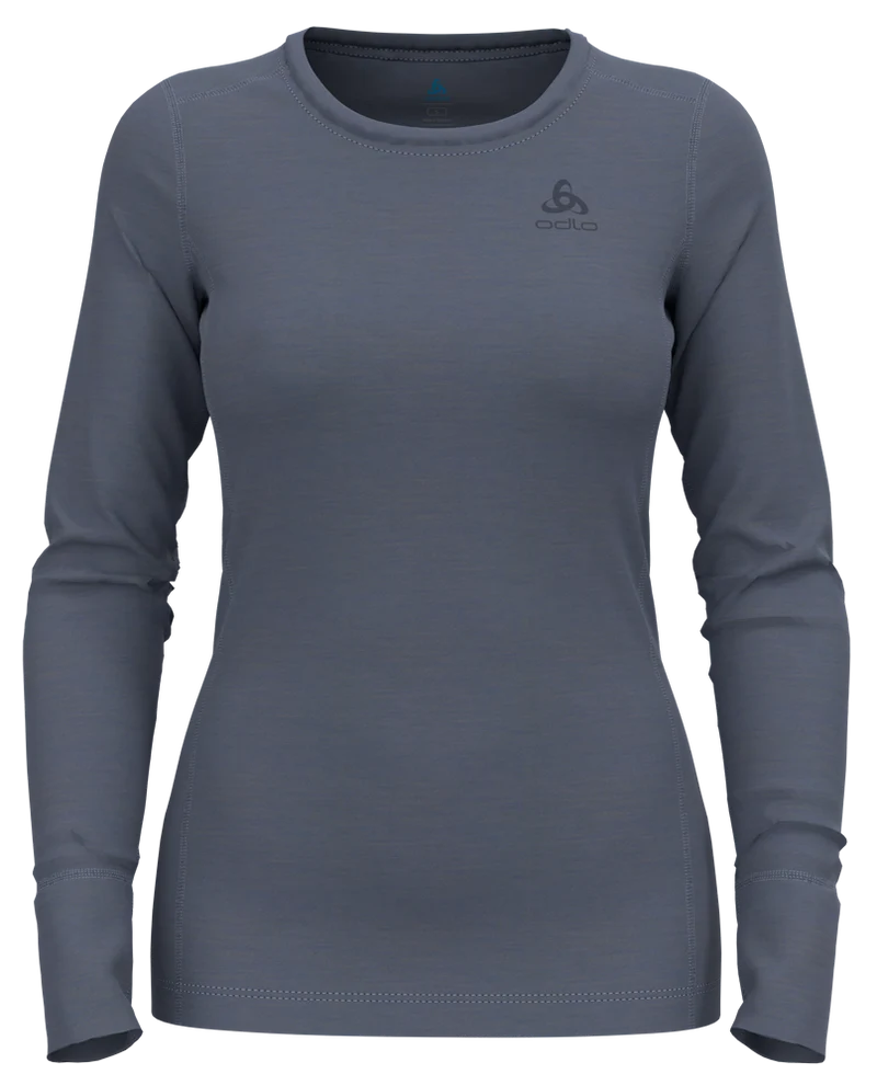 Odlo Natural Merino 200 Base Layer Damen Funktionsshirt folkstone gray
