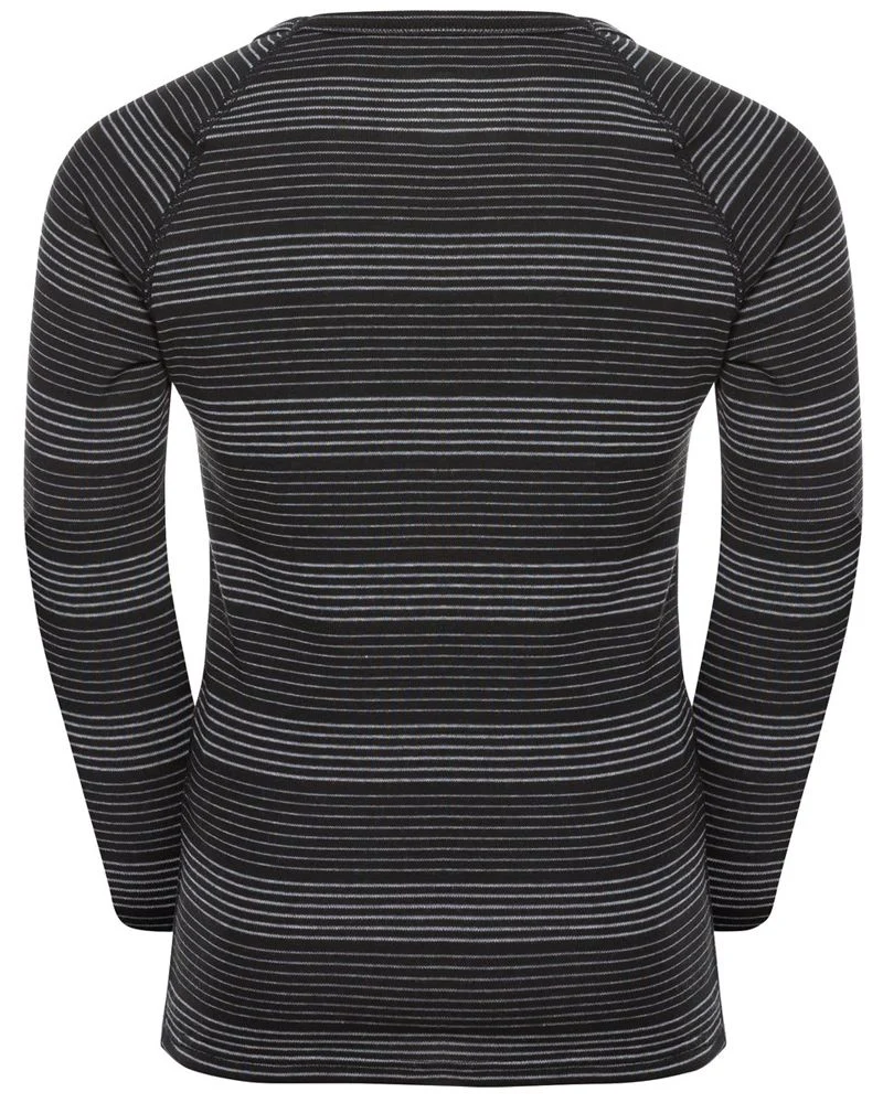 Odlo Das Active Warm ECO Kinder Baselayer-Set. black - grey melange
