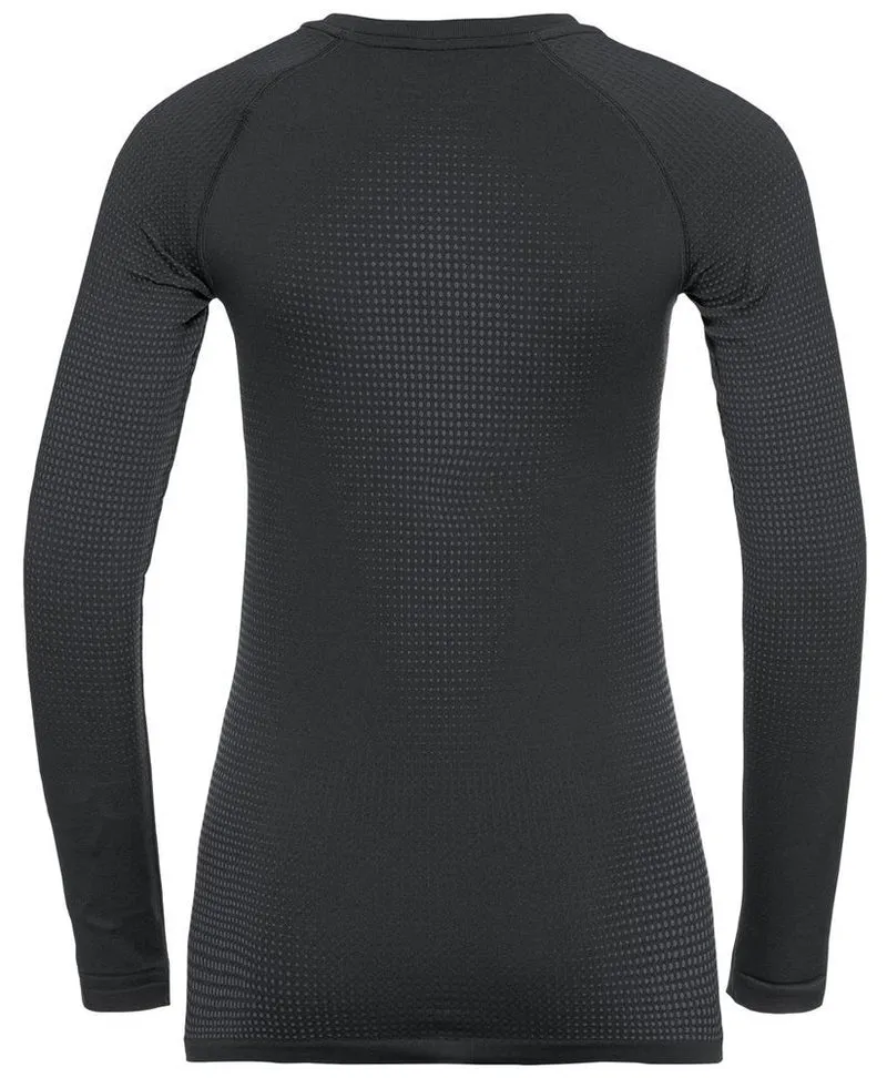 Odlo PERFORMANCE WARM ECO Baselayer-Top Damen black - new odlo graphite grey