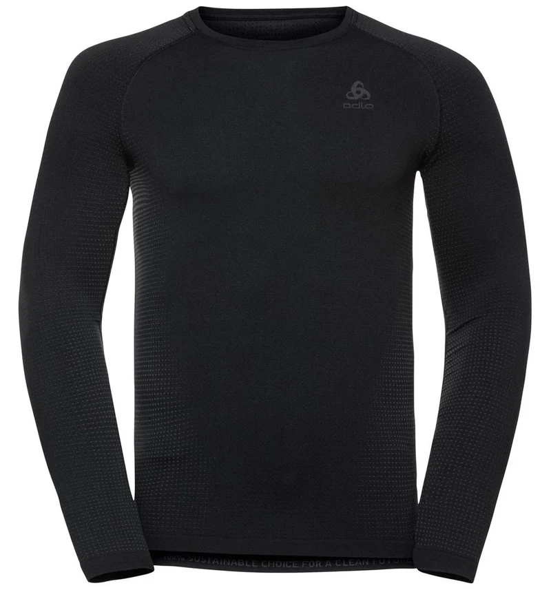 Odlo PERFORMANCE WARM ECO Herren Baselayer black - new odlo graphite grey