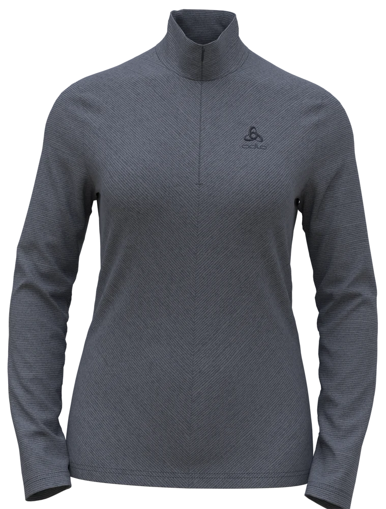 Odlo ROY Mid Layer 1/2 Zip Damen Midlayer folkstone gray - india ink