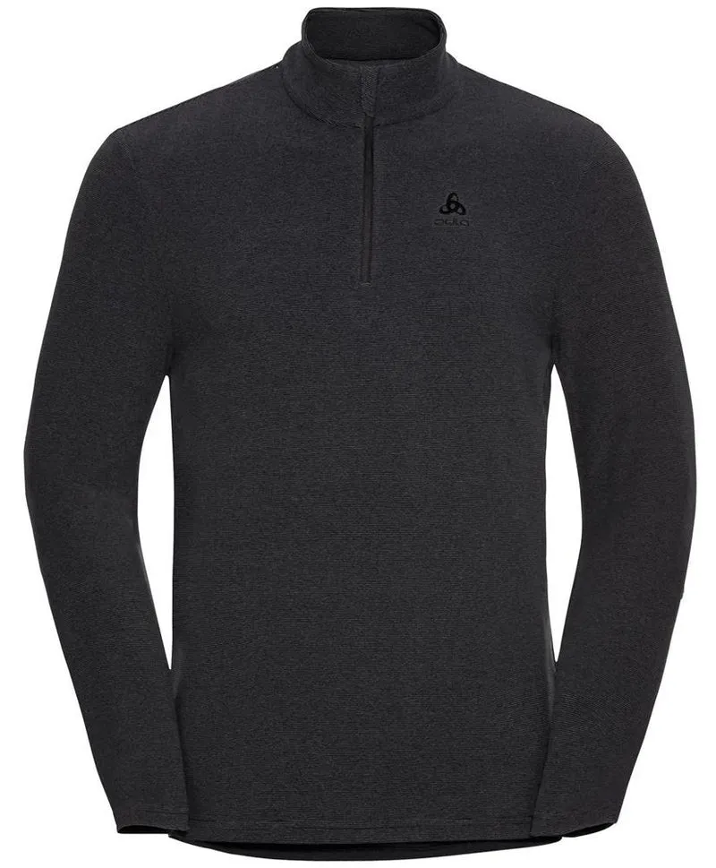 Odlo CORVIGLIA KINSHIP Funktionsshirt Herren shale grey - black stripes