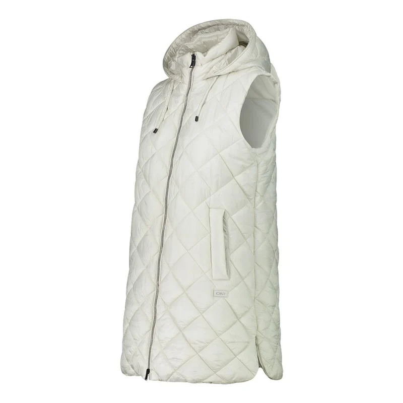 CMP Long Vest Fix Hood Damen Weste gesso (33K3686)