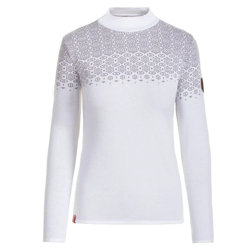 Almgwand Palmenalm Damen Rollkragenpullover weiss-grau