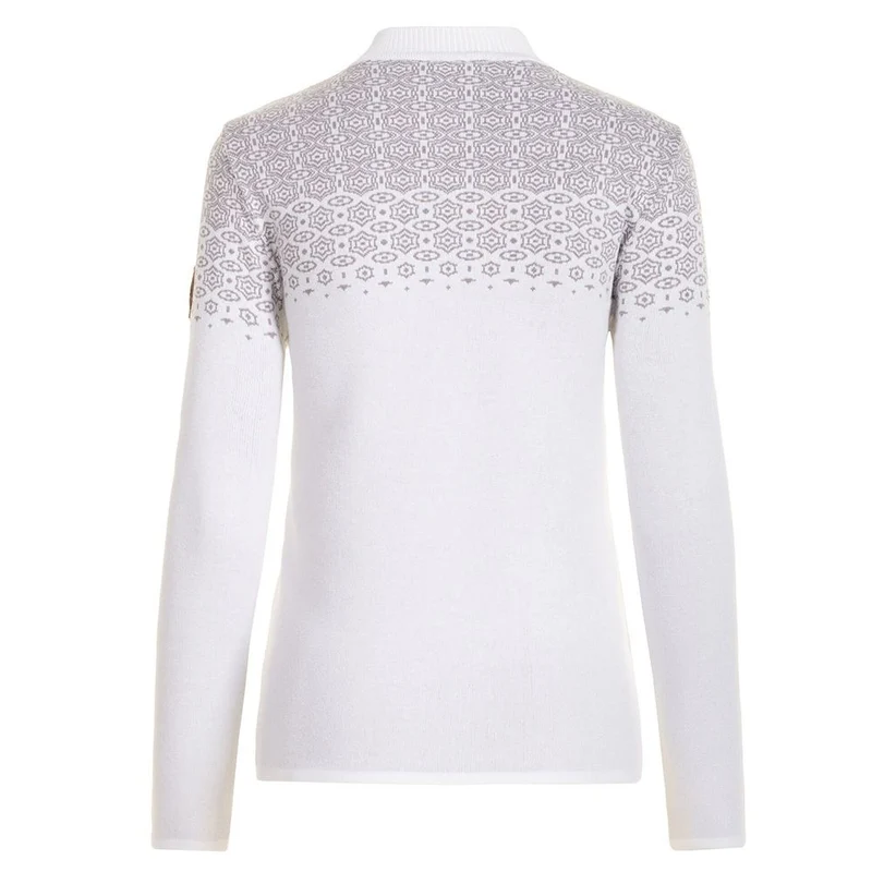 Almgwand Palmenalm Damen Rollkragenpullover weiss-grau