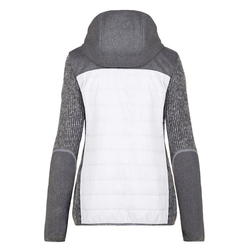 Almgwand Seiblingstein Damen Kapuzenjacke weiss-grau