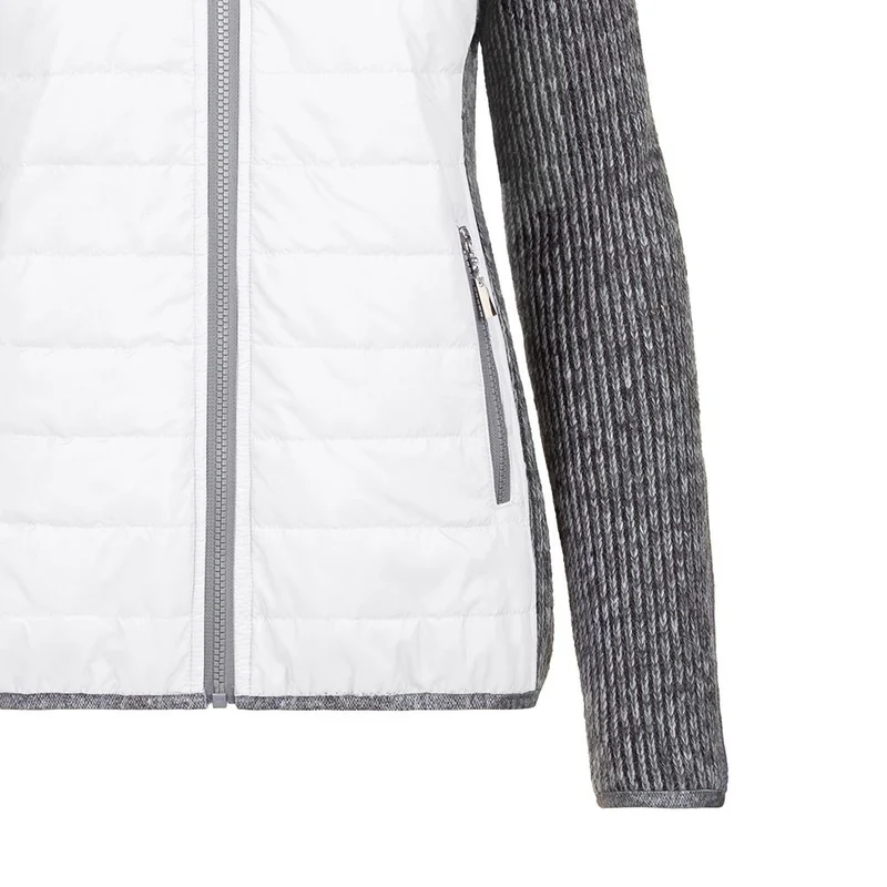 Almgwand Seiblingstein Damen Kapuzenjacke weiss-grau