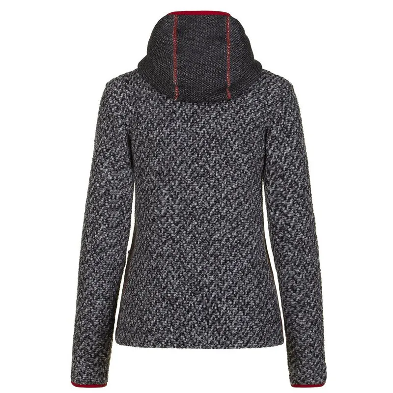 Almgwand Madhspitze Damen Strick-Fleecejacke anthrazit-shadow