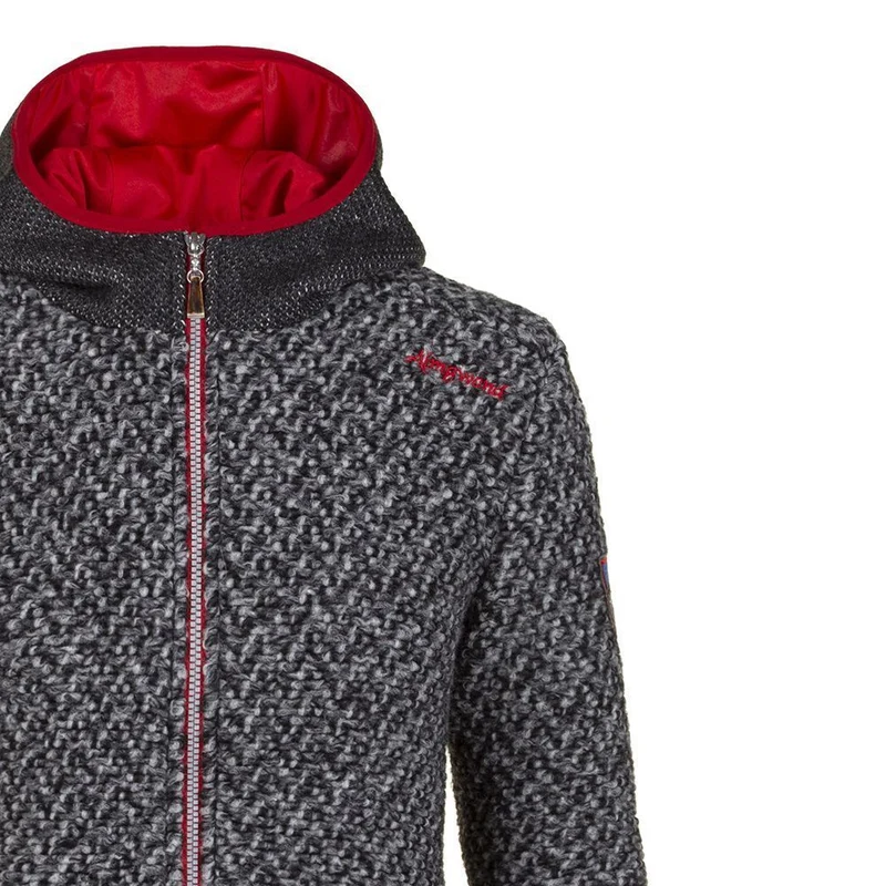 Almgwand Madhspitze Damen Strick-Fleecejacke anthrazit-shadow