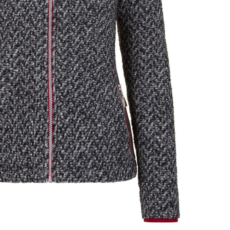 Almgwand Madhspitze Damen Strick-Fleecejacke anthrazit-shadow