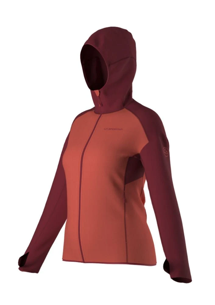 La Sportiva Upendo Hoody Damen Skitourenjacke flamingo/velvet