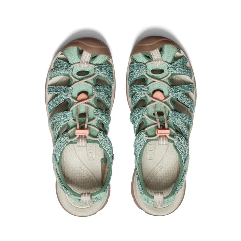 Keen Damen Whisper Sandalen Granite Green/ Peach Parfait