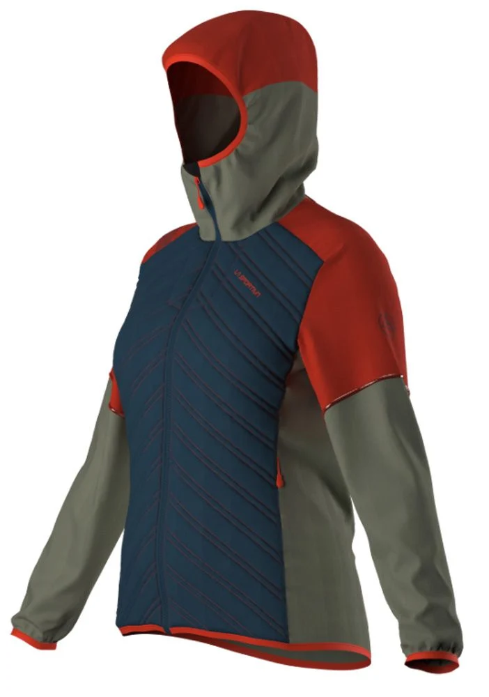La Sportiva Koro Jacket Damen Laufjacke storm blue/tea