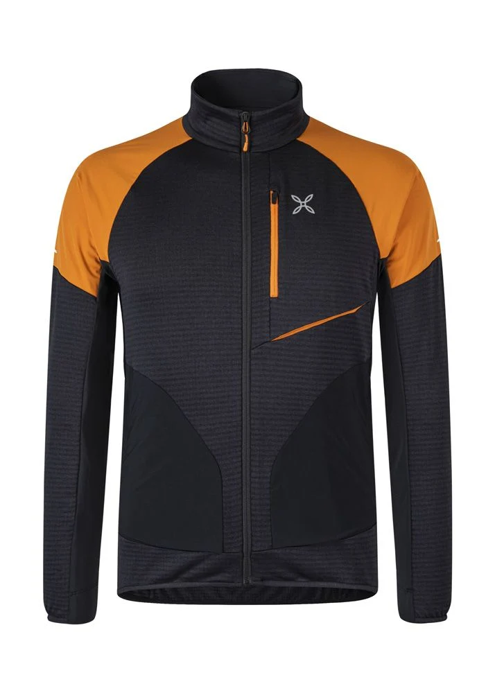 Montura Thermal Grid 2 Maglia Midlayer nero/mandarino