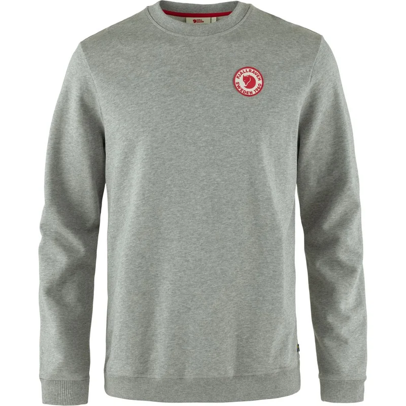 Fjällräven 1960 Logo Badge Sweater Herren Pullover grey-melange