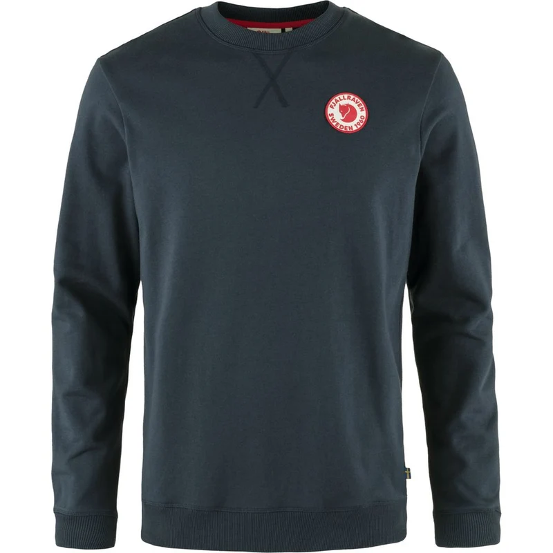 Fjällräven 1960 Logo Badge Sweater Herren Pullover dark navy
