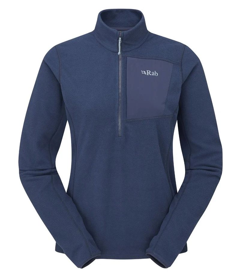 Rab Tecton Pull-on Damen Fleece Midlayer Herren deep ink