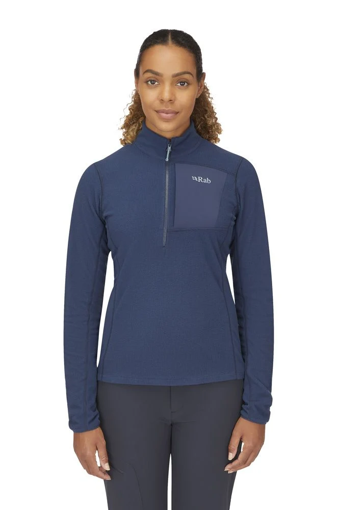Rab Tecton Pull-on Damen Fleece Midlayer Herren deep ink
