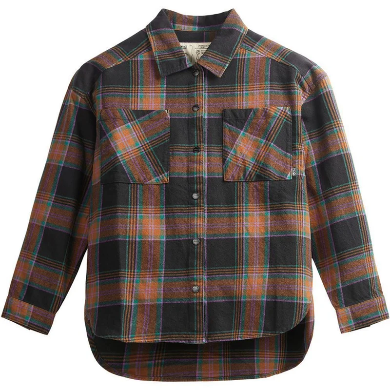 Picture Ovillera Shirt Damen Flanellhemd plaid black