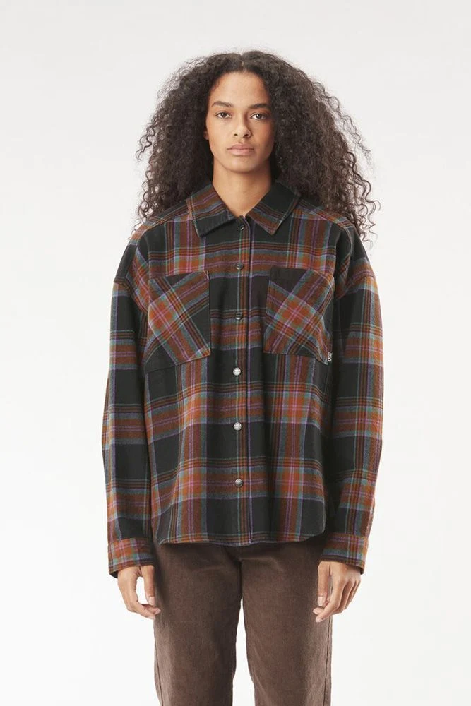 Picture Ovillera Shirt Damen Flanellhemd plaid black