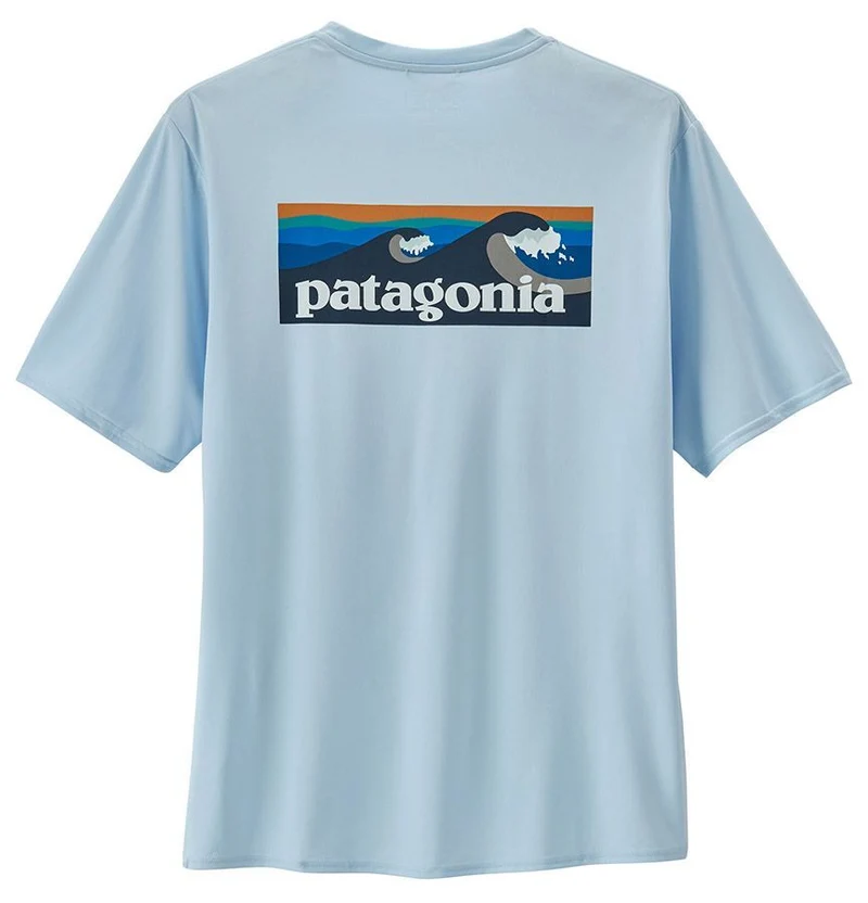 Patagonia M's Capilene® Cool Daily Graphic Shirt - Waters Herren T-Shirt chilled blue