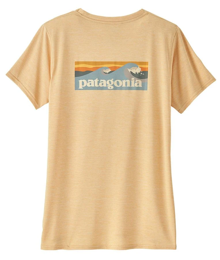 Patagonia W's Capilene® Cool Daily Graphic Shirt - Waters Damen T-Shirt sandy melon x-dye