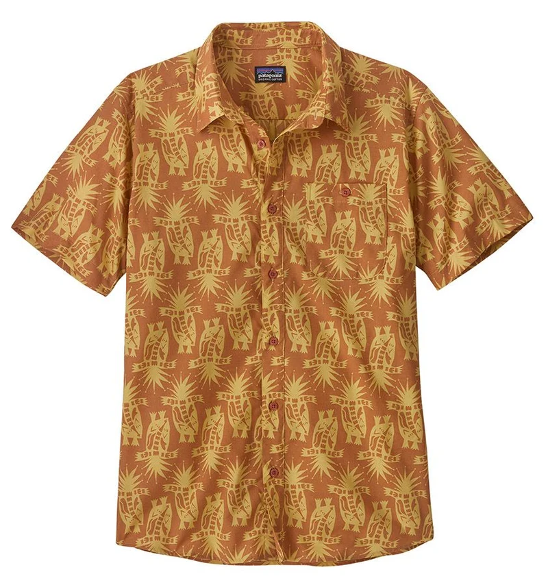 Patagonia M's Go-To Shirt Herren Kurzarm-Hemd sienna clay