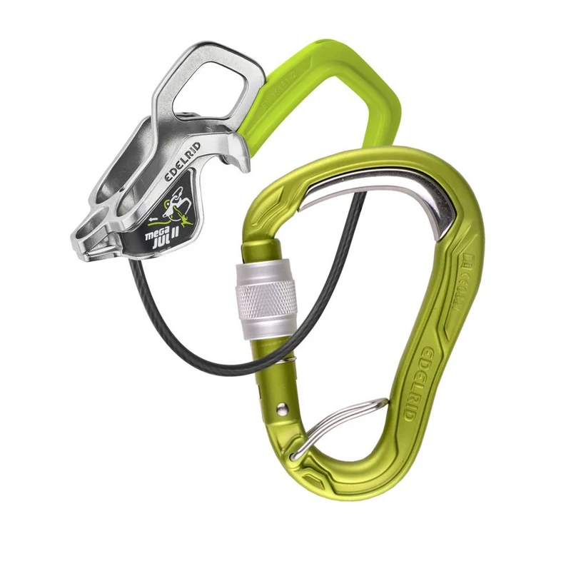 Edelrid Mega Jul II Belay Kit Bulletproof Screw Sicherungsgerät oasis