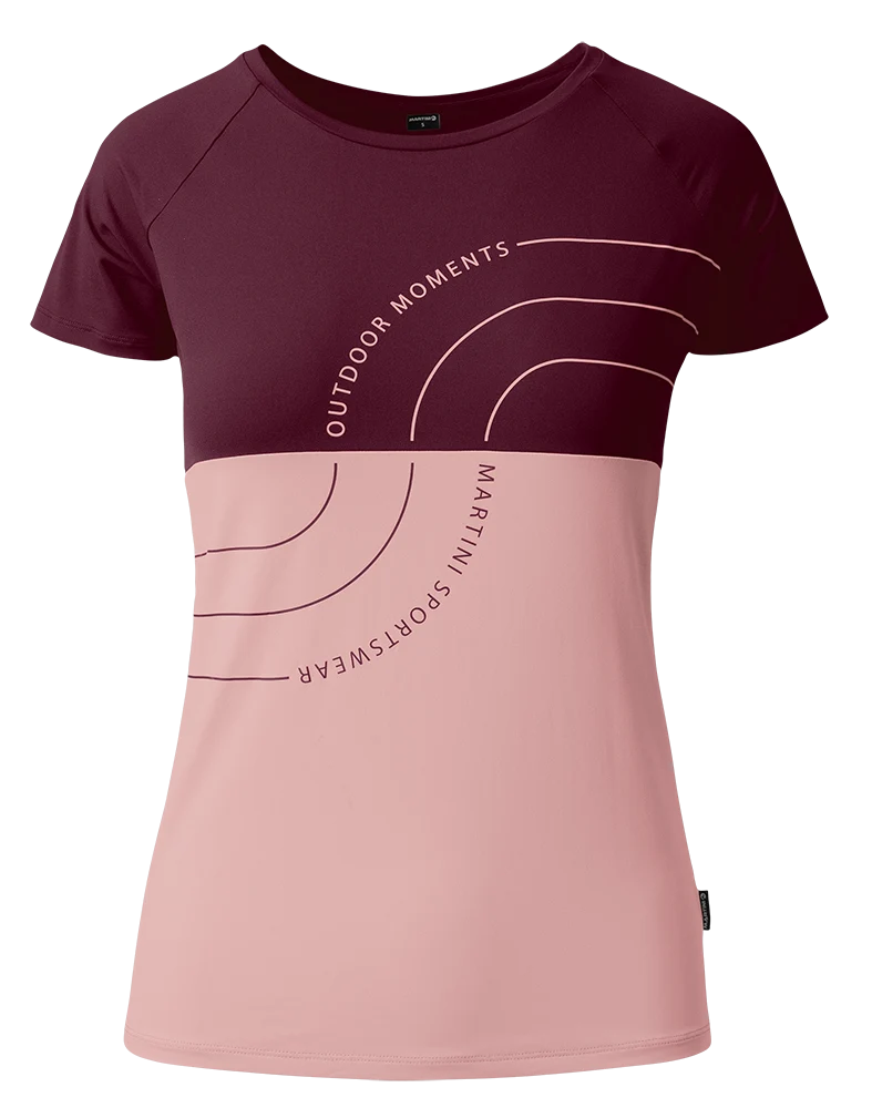Martini Sportswear Via Shirt Dynamic Damen Funktionsshirt wild rose/fairy tale